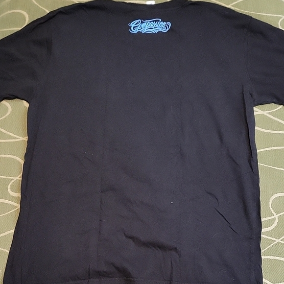 Fat Happy Vegan Manatee Graphic Tee - Black - Picture 4 of 4